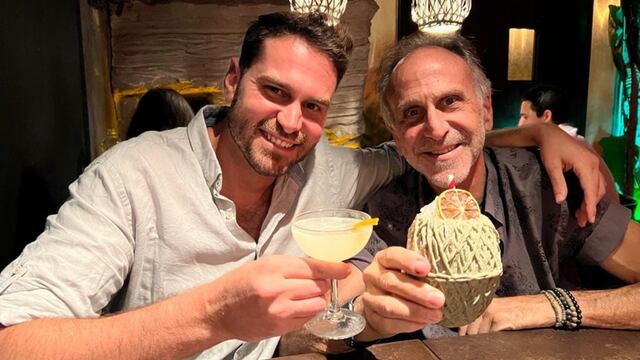 Rodolfo junto a su hijo Yhonatan.