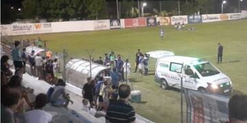 El técnico de VIALE recibió un golpe de puño de su propio jugador.