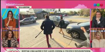 Al movilero de "Cortá por Lozano" le robaron en vivo. (Captura de TV).
