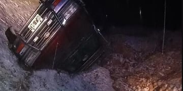 El vuelco se produjo en la ruta 222.