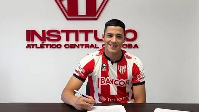 Brahian Cuello, el tercer sanluiseño que formará parte del plantel de Instituto de Córdoba este 2023.