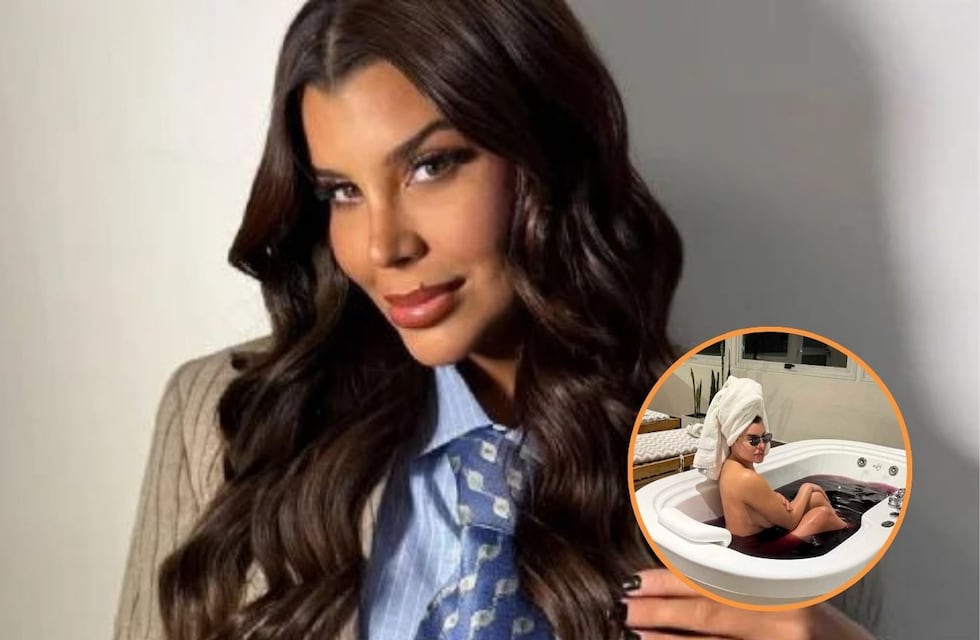 El polémico ritual de Charlotte Caniggia: se bañó con vino y abrió debate ¿es recomendable para la salud?