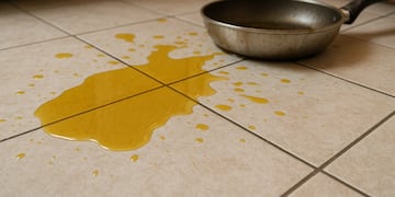 Cómo limpiar el aceite que se cae y dejar la superficie impecable.