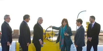 El gasoducto Néstor Kirchner fue inaugurado este domingo.