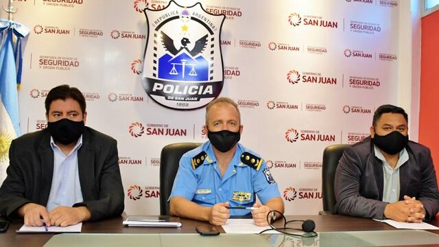 Autoridades policiales brindaron una conferencia para advertir sobre este delito. SI San Juan