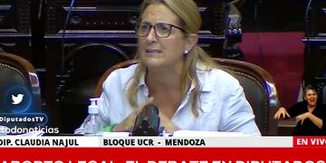 Claudia Najul -legisladora por Mendoza- Interrupción Voluntaria del Embarazo.