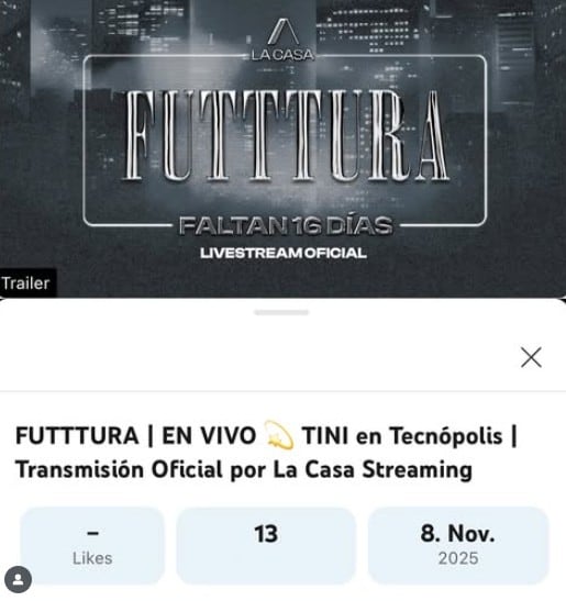 Dónde y cuándo se podrá ver gratis y en vivo Futttura, el festival de Tini Stoessel en Tecnópolis