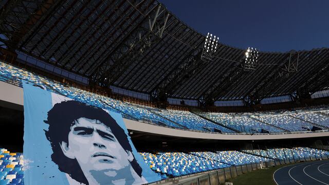 El estadio Diego Maradona en Napoli
