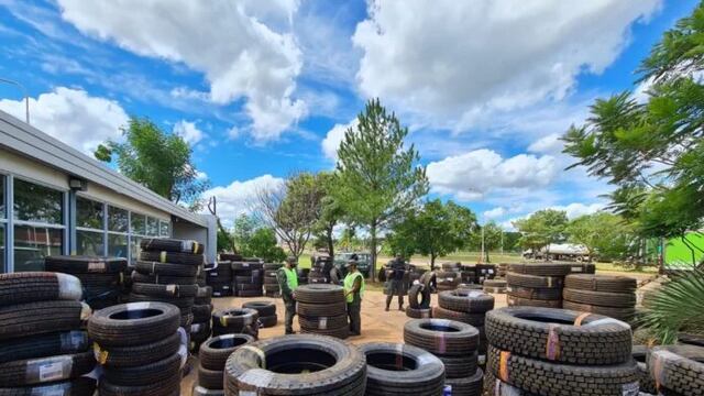 Incautan neumáticos de contrabando en Posadas.
