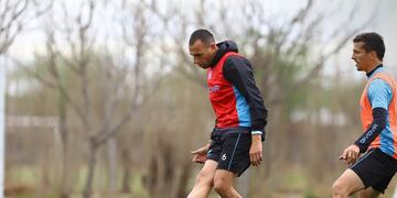 Wilfredo Olivera, hombre de ascensos y de tatuajes: con Talleres y ahora con Belgrano (Prensa Belgrano).