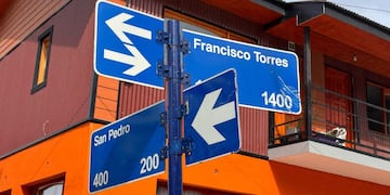 Barrio los Fueguinos cambio de dirección de las calles.