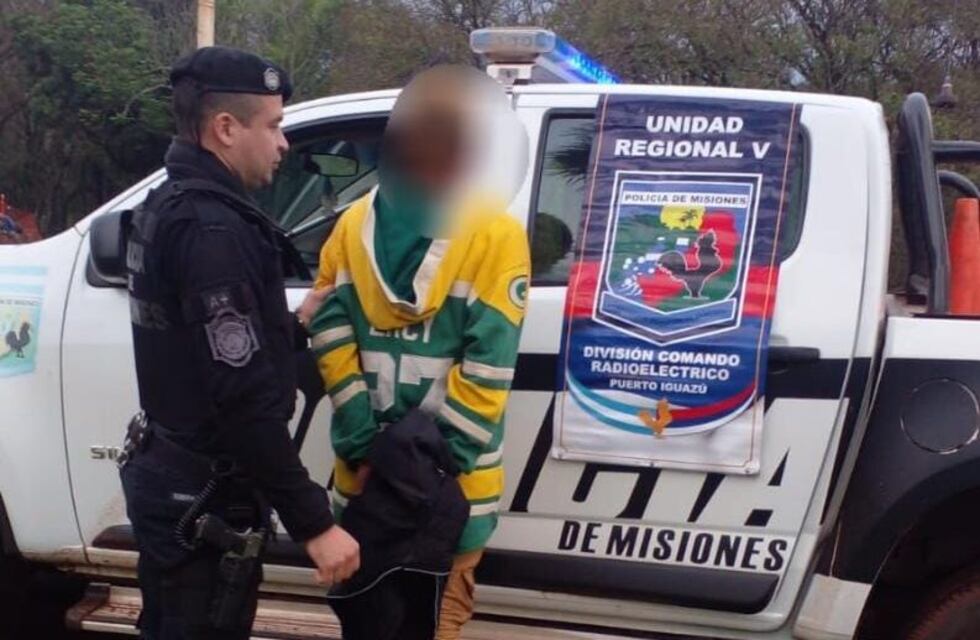 Puerto Iguazú: joven detenido acusado de intentar arrebatarle la cartera a una mujer