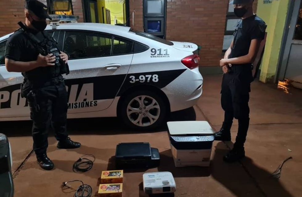 Recuperaron elementos robados de una escuela en Posadas