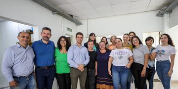 Leo Viotti recorrió dependencias municipales para conversar con los empleados sobre los servicios y la atención