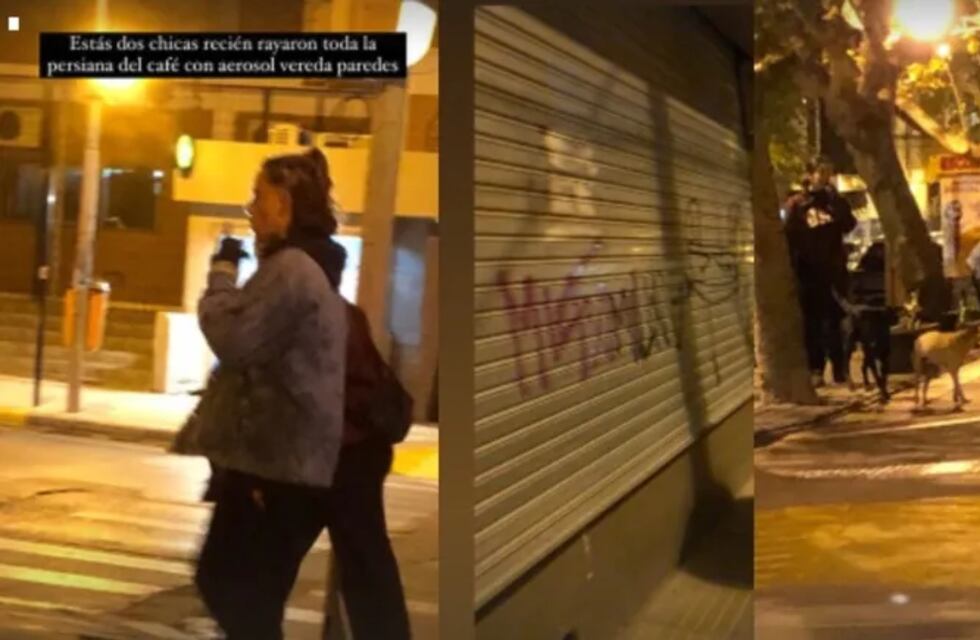 Cansada del vandalismo, una comerciante denunció a dos jóvenes que hicieron grafiti en el centro de Neuquén