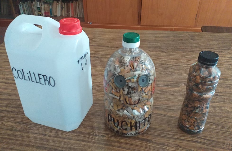 Punta Alta: recolección de colillas de cigarrillos en el parque San Martín