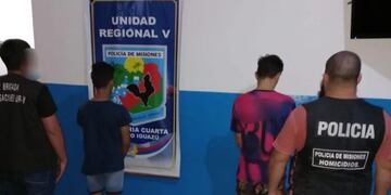 Dos jóvenes detenidos por el homicidio del repartidor en Puerto Iguazú.