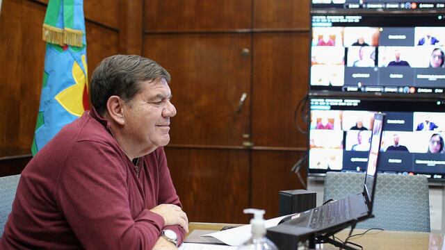 El Intendente se reunió de manera virtual con las autoridades de la localidad.