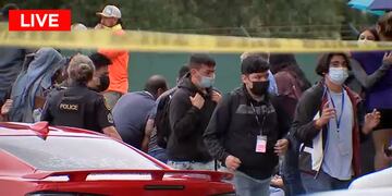 Tiroteo en YES Prep Secondary, en Houston. (Foto: Captura de pantalla)