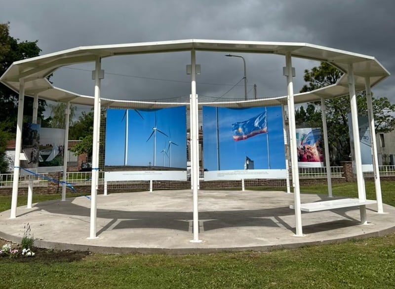 Gonzales Chaves: se inauguró la nueva Pérgola y muestra fotográfica en el Museo Histórico