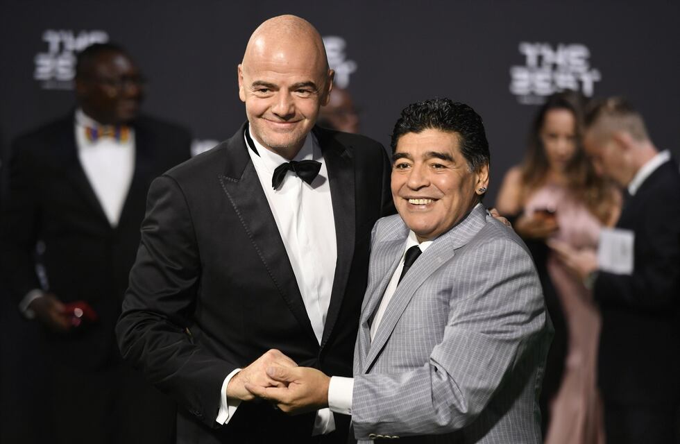 La emoción de Infantino al hablar de Maradona: “Diego nos hizo enamorar a todos”