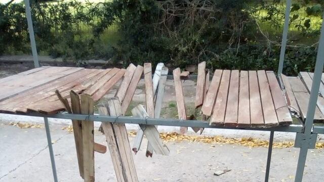 Vandalismo en Villa Giardino