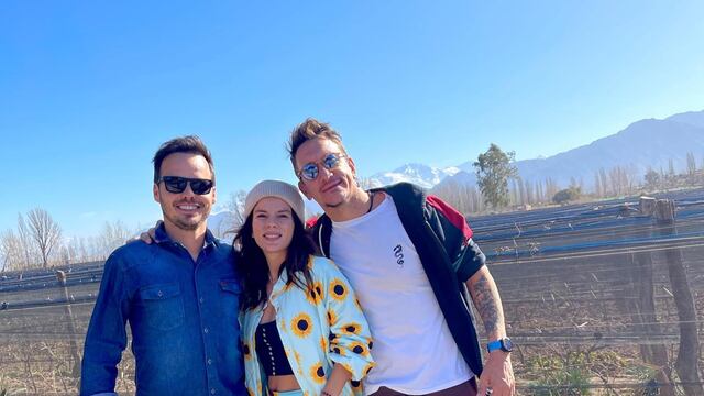 Gimena Accardi, Nico Vázquez y Benjamín Rojas en Mendoza.