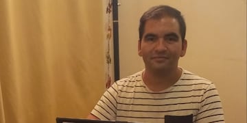 Francisco Figueroa el técnico lasherino que ofreció sus servicios laborales por la red y recibió cientos de respuestas. Gentileza