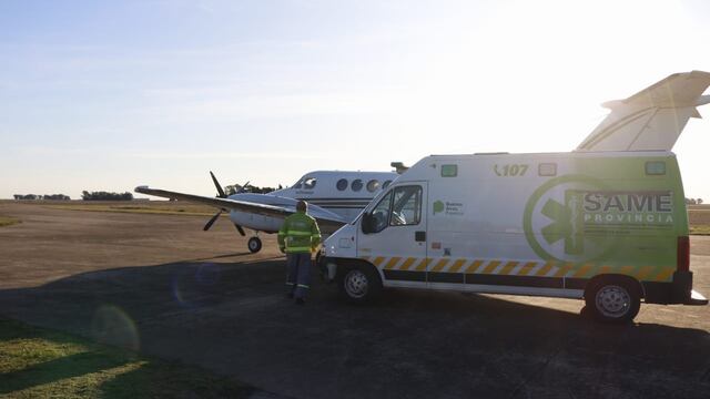 En un Vuelo Sanitario partieron órganos donados de una paciente fallecida en Tres Arroyos