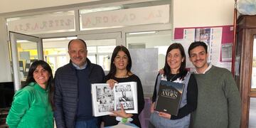 Garate visitó la Escuela Secundaria Nº 9