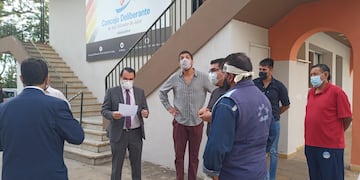 La conducción del SEOM Jujuy entregó un documento al Concejo, que fue recibido por el presidente Lisandro Aguiar.