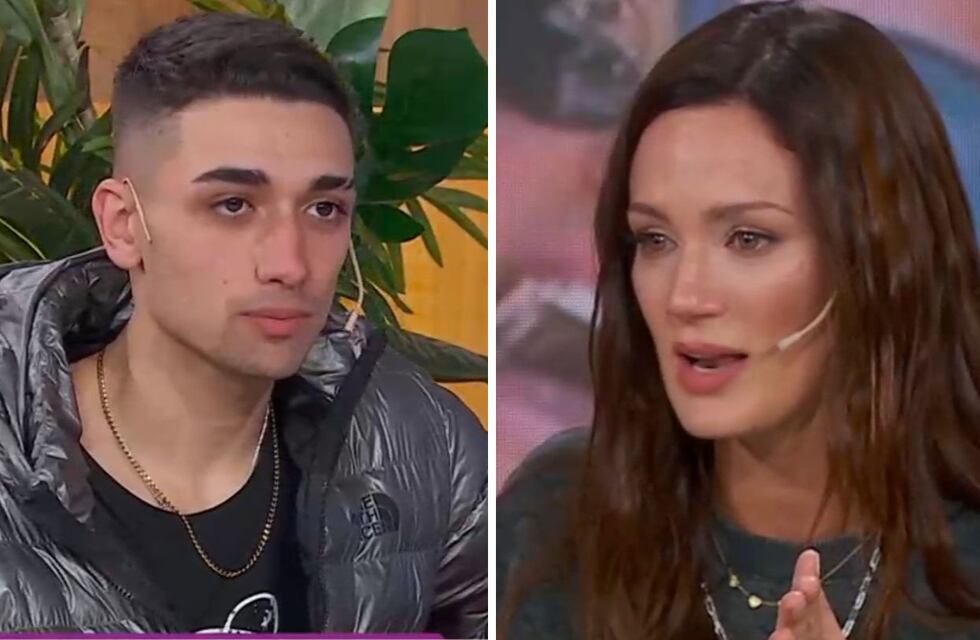 Paula Chaves se emocionó junto a Nahuel, el motoquero que la ayudó a salvar a su hija