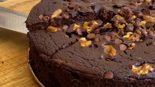 Brownie de calabaza sin harina.