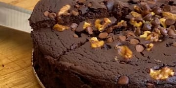Brownie de calabaza sin harina.