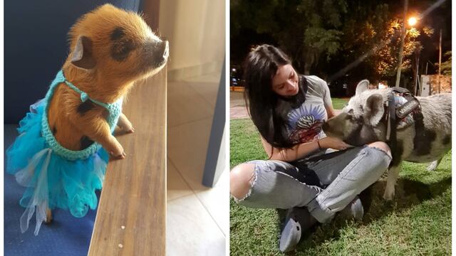 Valquiria de bebé y junto a Andrea en la actualidad.