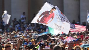 Misa de canonización de Carlo Acutis y Pier Giorgio Frassati en la Plaza de San Pedro del Vaticano, el domingo 7 de septiembre de 2025. (AP)