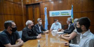 Reunión del Intendente Montenegro con funcionarios provinciales y nacionales