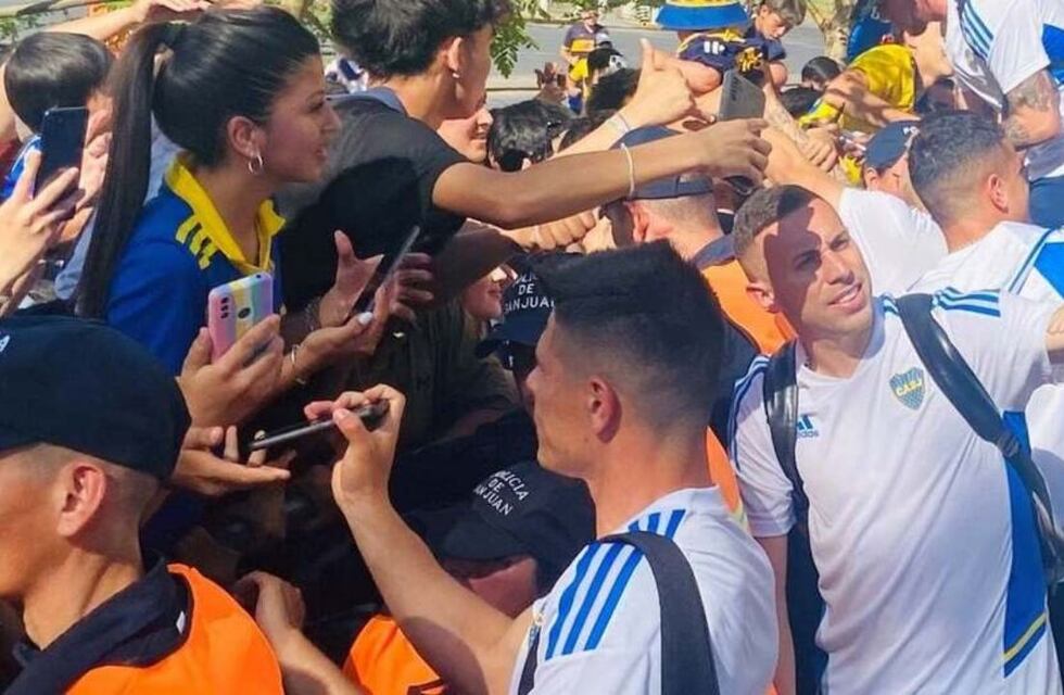 Llegó Boca y explotó San Juan en la previa del partido por la Copa Argentina