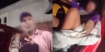 Llevaba a su novia escondida en el baúl y no lo sabía