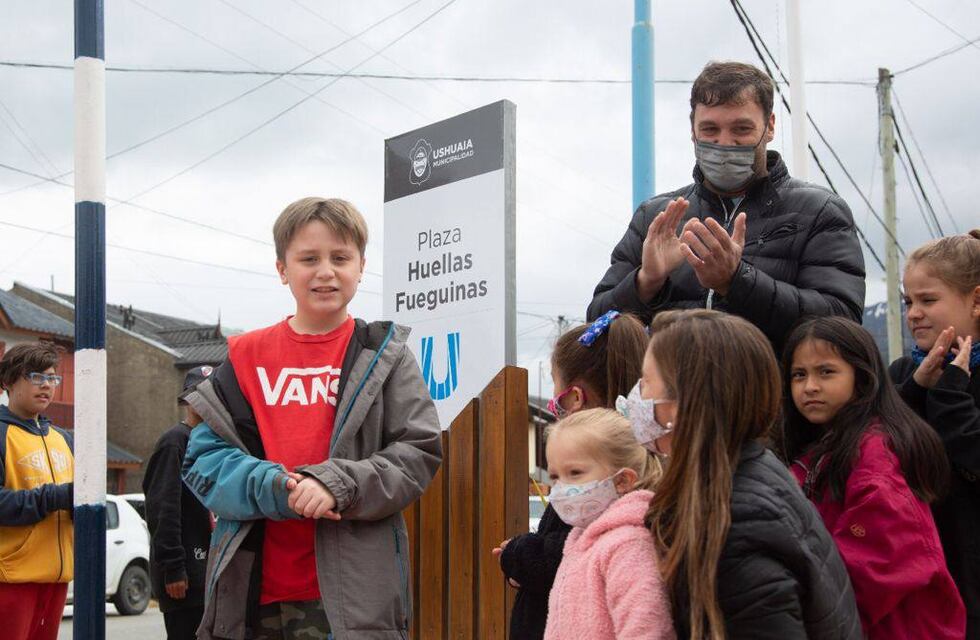 Ushuaia: Se inauguró la Plaza “Huellas Fueguinas” en el Barrio San Salvador