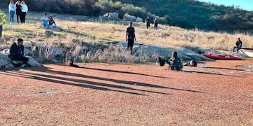 Los cuerpos fueron encontrados a dos metros de profundidad.
