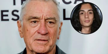 Robert De Niro y su nieto Leandro.