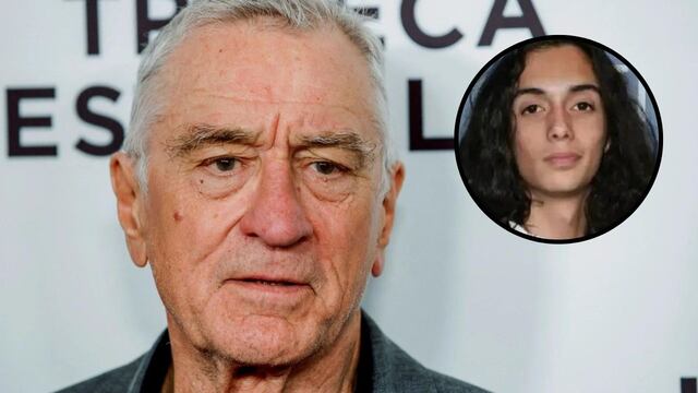 Robert De Niro y su nieto Leandro.