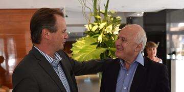 Gustavo Bordet despidió a Miguel Lifschitz