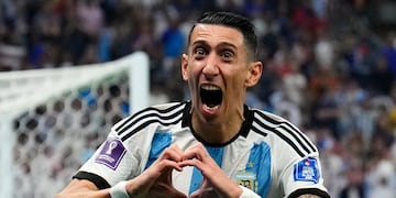 Di María se despidió de la Selección Argentina (AP Foto/Natacha Pisarenko)