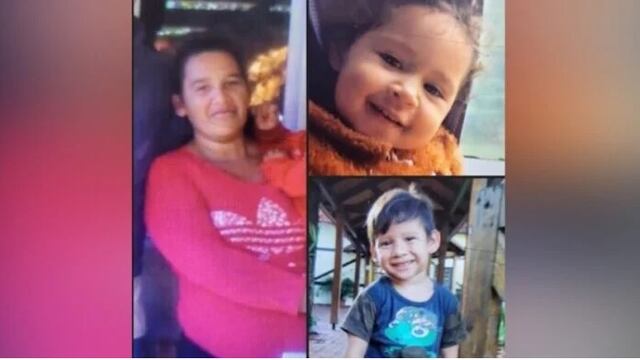 Mujer e hijos encontrados en Cerro Corá