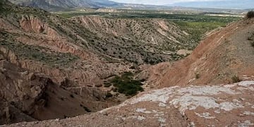 Vista panorámica de El Dentro, Amaicha del Valle.
