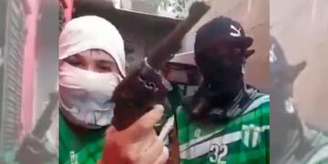 Los enmascarados que amenazaron a los rivales serían dos jugadores del plantel de Bella Vista.