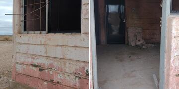 Robaron la puerta y demás objetos que había dentro de la propiedad.