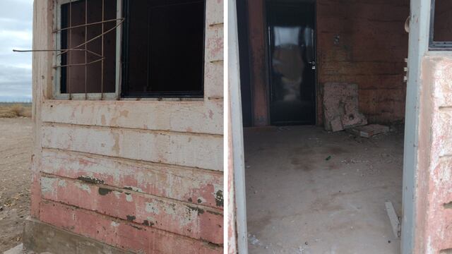 Robaron la puerta y demás objetos que había dentro de la propiedad.